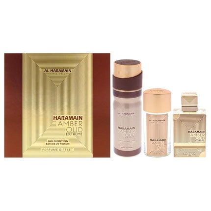 Al Haramain Amber Oud Gold Edition Extreme Gift Set Unisex Luxury Cologne