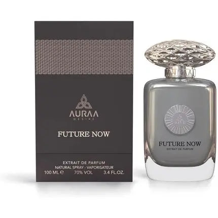 Future Now Extrait De Perfume 100ml by Auraa Desire - Ambery, Sweet and Woody Fragrance - Perfume for Men and Women - Musk Vanilla Amber Lavender Scents Long Lasting Eau de Parfum Auraa Desire