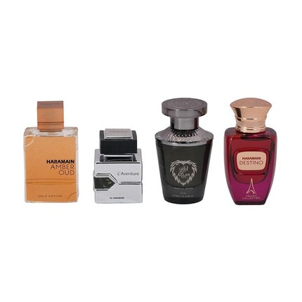 Al Haramain Fragrance Gift Set for Men & Women 410ml Amber Oud Gold