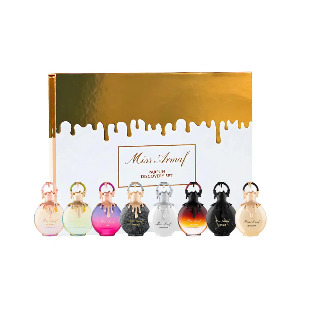 Armaf Miss Armaf Women Discovery Set Edp 8 X 5ml Includes Attitude Catwalk Chic Dazzling Grandeur Magnifiq Mystique Voce Viva