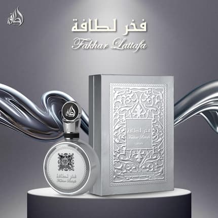 Lattafa Fakhar Platin Eau De Parfum for Men 100ml - Spicy Woody Fragrance