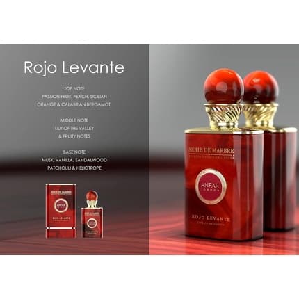 Serie De Velvet Edition Rojo Levante – Anfar | Parfum Inspiration