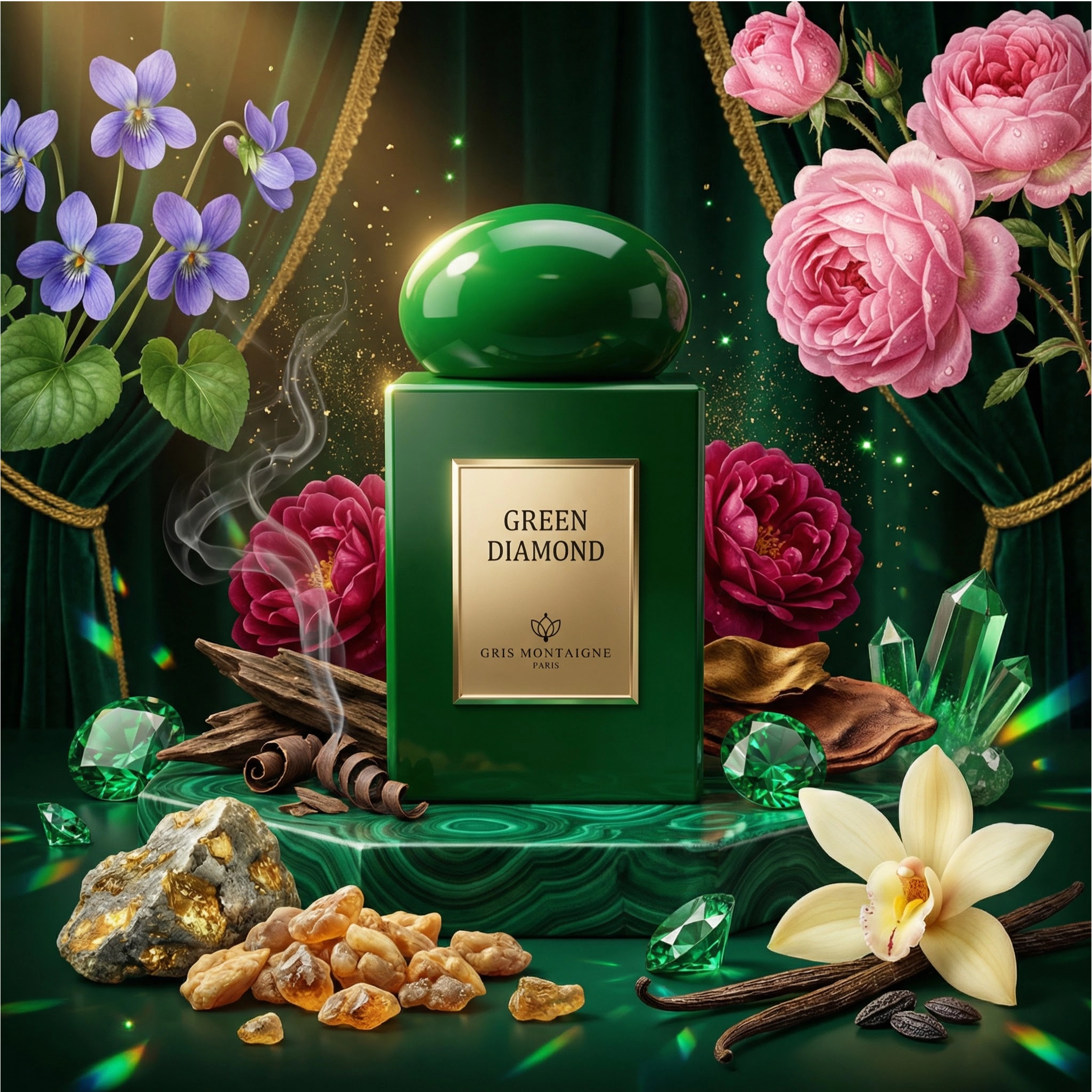 Gris Montaigne Green Diamond Grau Berigne Fragrance Extract Parfum (Parfum) Mixte 75ml