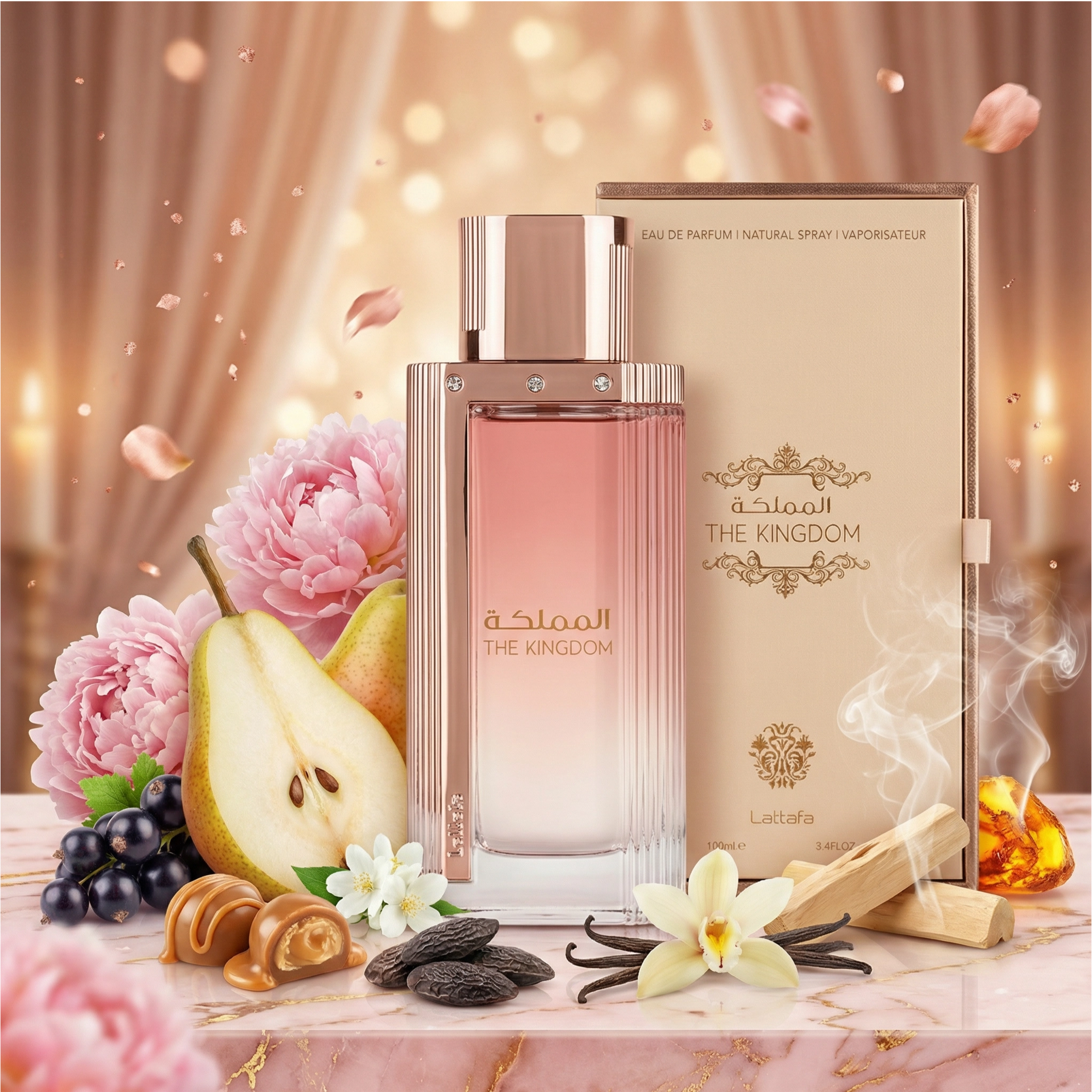 Lattafa The Kingdom Woman Fragrance Eau de Parfum (EDP) Femme 100ml