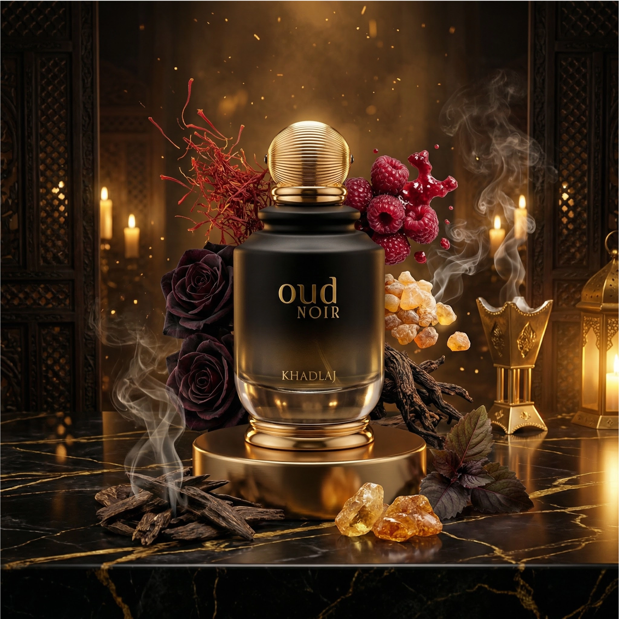 Khadlaj Oud Noir Eau de Parfum (EDP) Mixte 100ml