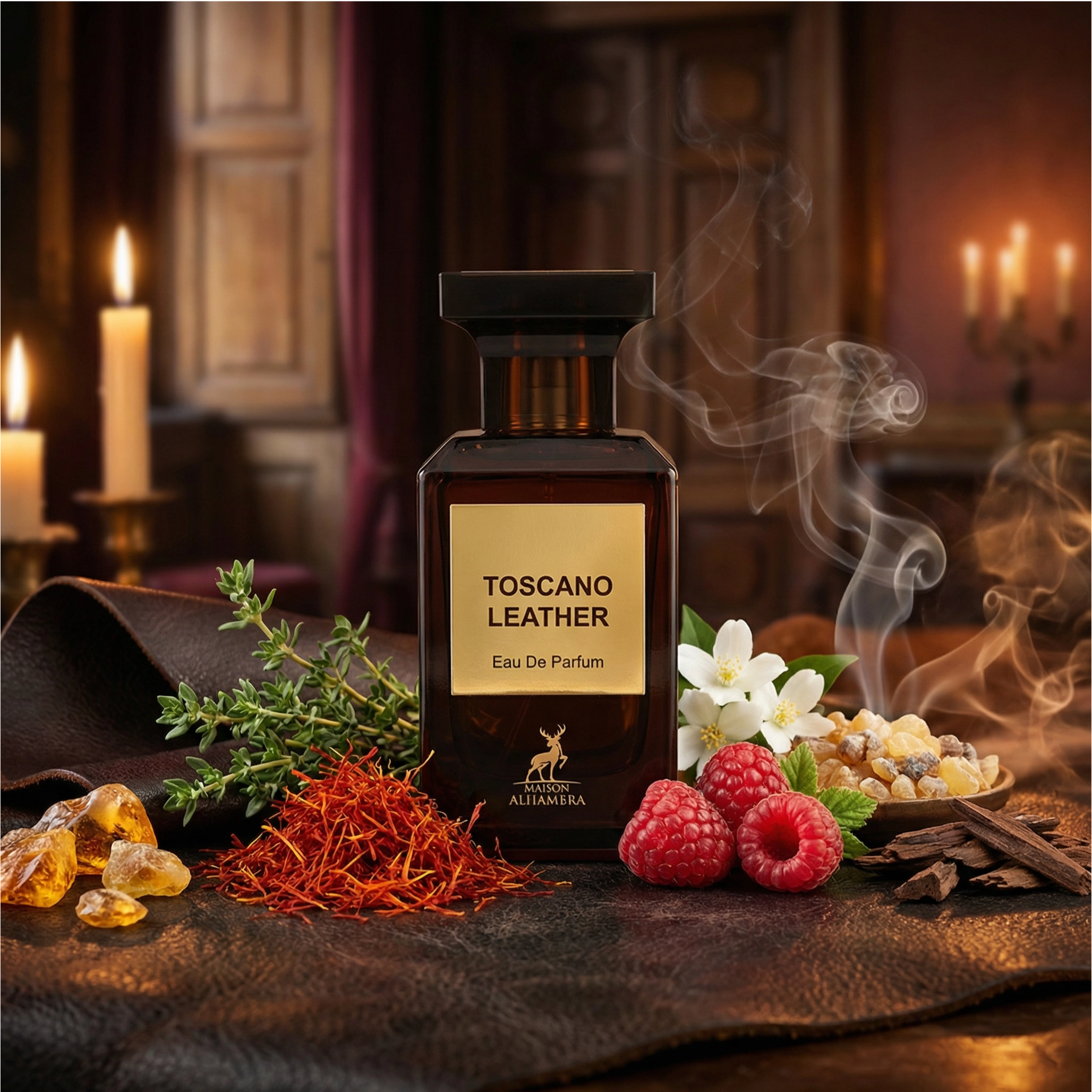 Maison Alhambra Tuscany Leather par Fragrance World Maison Alhambra Eau de Parfum (EDP) Mixte 80ml