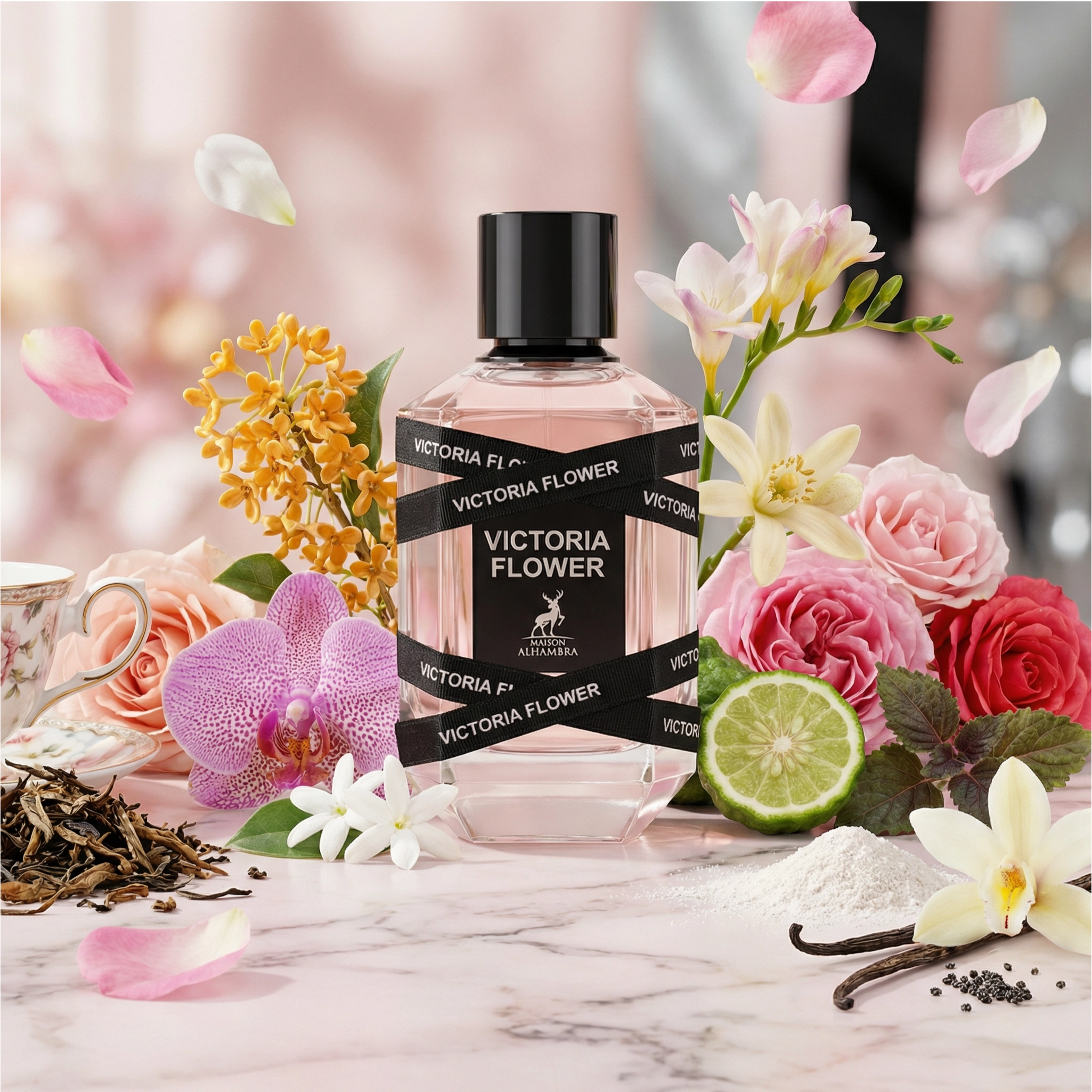 Maison Alhambra Victoria Flower Rosa Lilium Fragrance Eau de Parfum (EDP) Femme 100ml