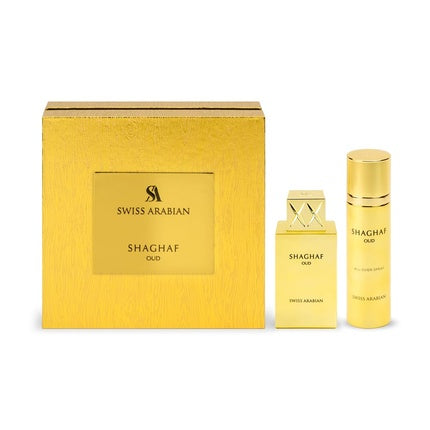 Swiss Arabian Shaghaf Oud Giftset Eau De Parfum 75ml Body Spray 75ml Unisex Fragnance