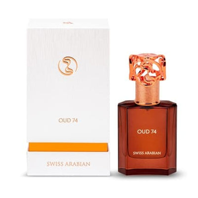 Swiss Arabian Oud 74 Luxury Products From Dubai Long Lasting And Addictive Personal EDP Spray Fragrance 1.7 Oz