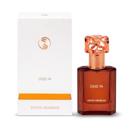 Swiss Arabian Oud 74 Luxury Products From Dubai Long Lasting And Addictive Personal EDP Spray Fragrance 1.7 Oz