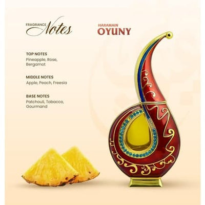Al Haramain Oyuny 20ml Perfume Oil - Long Lasting Oil-Based Perfume for Men