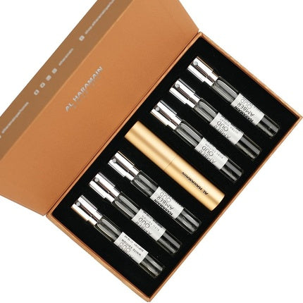 Al Haramain Discovery Collection Amber Oud for Unisex - 6 Piece Mini Gift