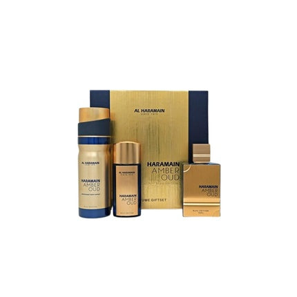 Al Haramain Amber Oud Bleu Edition 3 Pc Gift Set for Unisex - Luxury Cologne