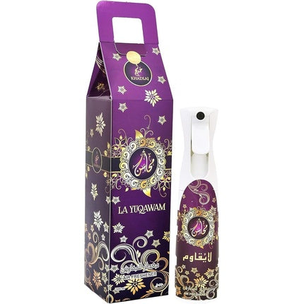 Khadlaj Frash La Air Freshener Yuqawam 320ml Exotic Citrus And Floral Elegance Bergamot Orange Vanilla Rose Agarwood Sandalwood