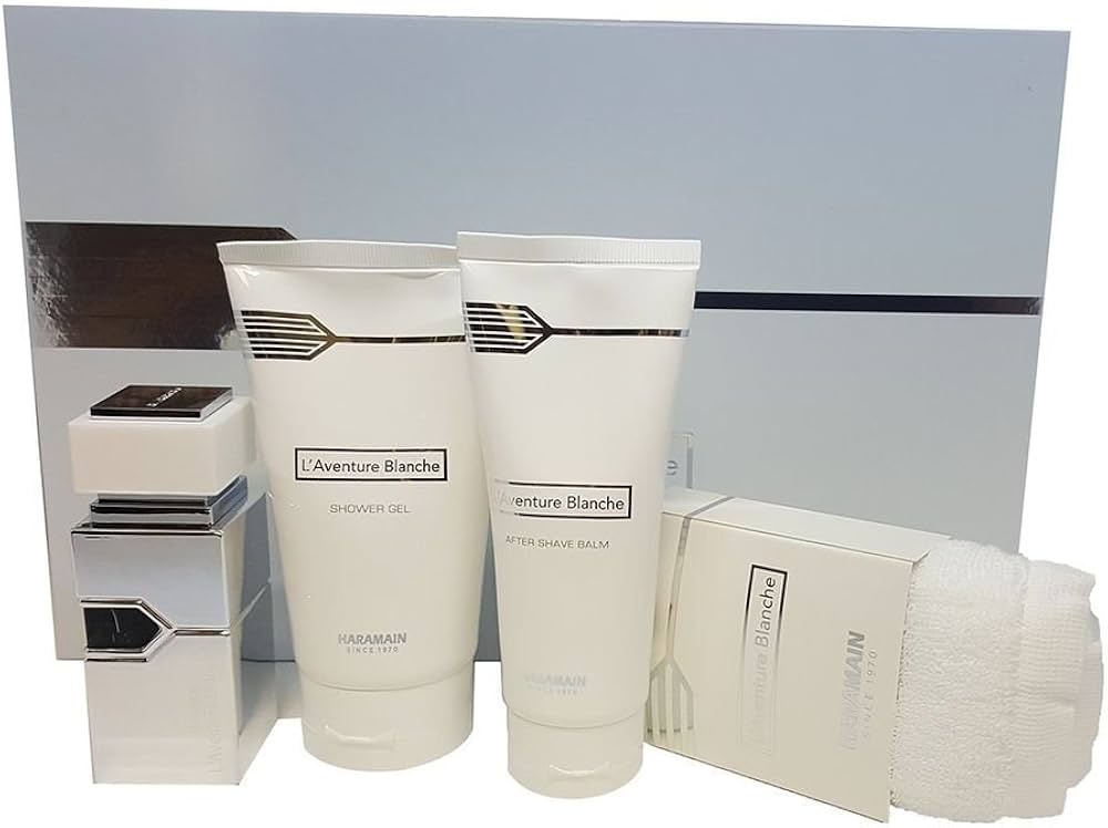 Al Haramain L'Aventure Blanche Travel Set For Men 10 Ounce