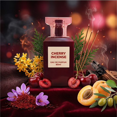 Fragrance World Cherry Incense d Water Unisex Arabic and Eau de Parfum 80ml Unisexe
