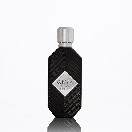 Khadlaj Onyx Silver Eau De Parfum 100ml Unisex Spicy Woody Amber Fragrance