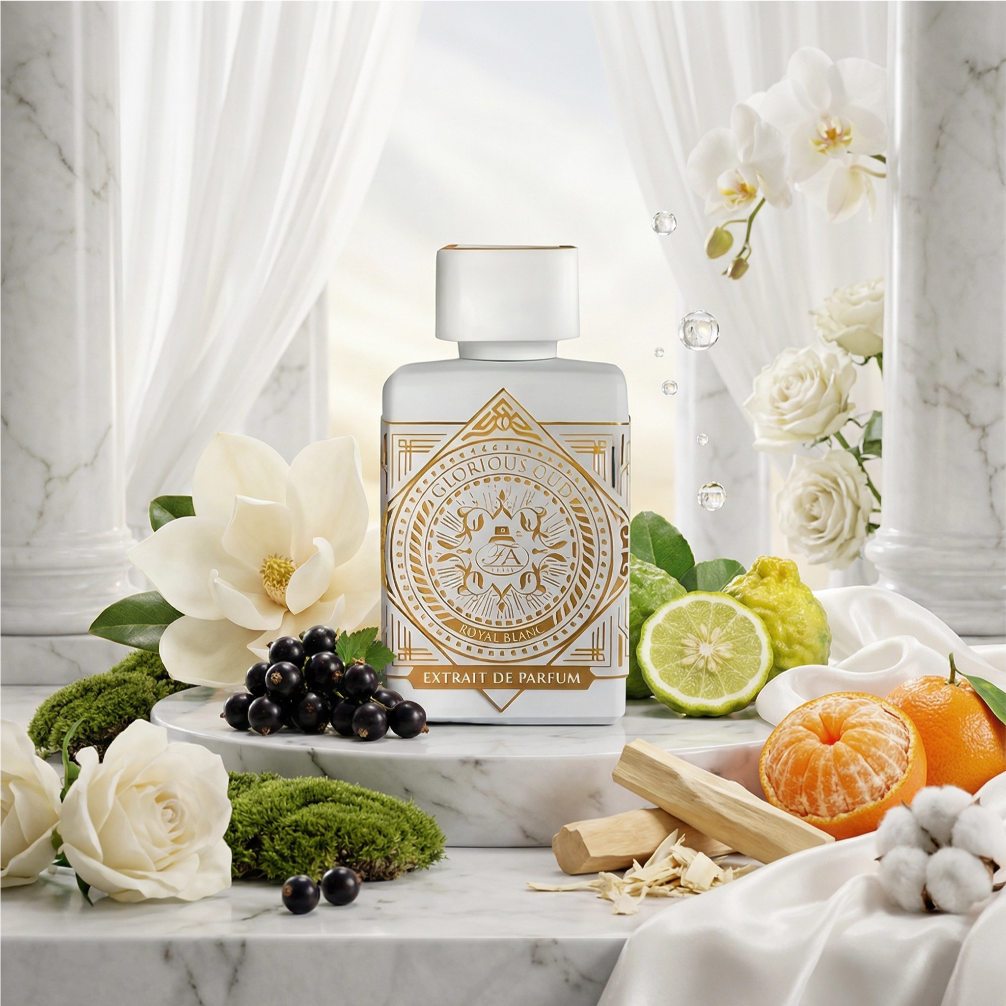 Fragrance World Glorious Oud Royal Blanc Extrait De Parfum Unisex Musk Parfum (Parfum) Mixte 80ml