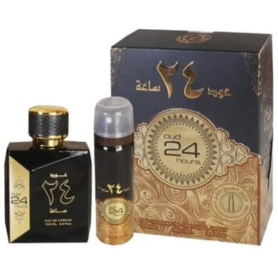 Ard Al Zaafaran Oud 24 Hours Eau De Parfum 100ml Deodorant Spray 50ml
