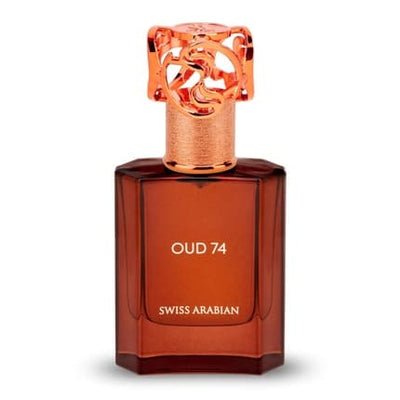 Swiss Arabian Oud 74 Luxury Products From Dubai Long Lasting And Addictive Personal EDP Spray Fragrance 1.7 Oz