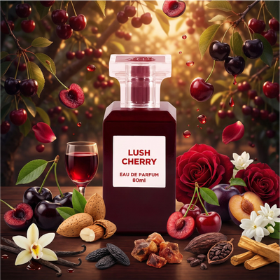 Fragrance World Lush Cherry Unisex Perfume Luxury Niche Made in UAE Eau de Parfum (EDP) Mixte 80ml
