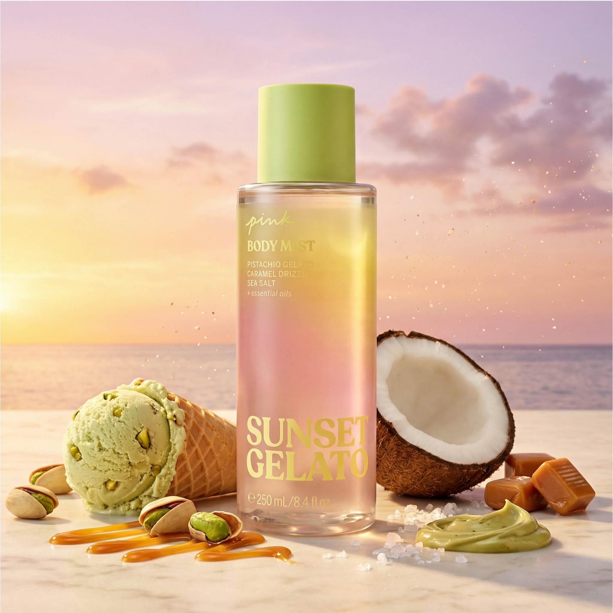 Victoria's Secret Pink Sunset Gelato Body Mist Eau de Toilette (EDT) Mixte 250ml